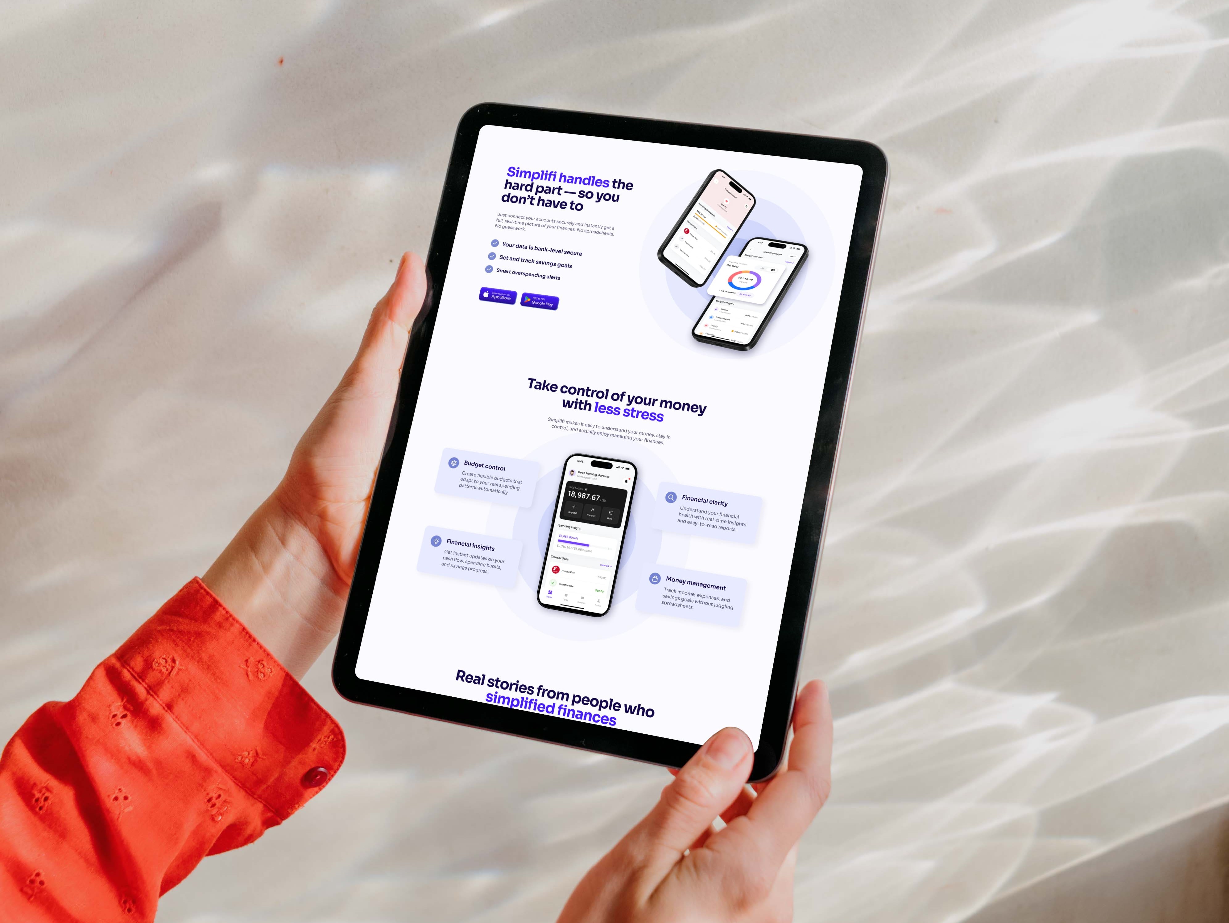 quicken app mockup